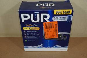 lot 111 image: Pur Max Ion Faucet Mount Water Filtration System - Black