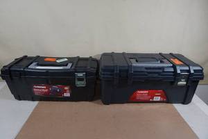 lot 45 image: 2 Husky Tool Boxes -24 and 26 -Some Damage