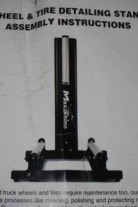 lot 57 image: Maxshine Wheel and Tire Detailing Stand - Missing Parts