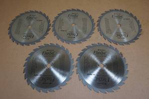 lot 69 image: 5 FlusSa 7 Tungsten Carbide Saw Blades