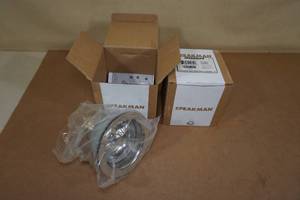 lot 130 image: 2 NEW Speakman Posi-Lock Deep Dish Sink Strainers - Polished Chrome