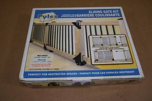 lot 148 image: NEW Pylex Sliding Gate Kit - BracketsWheelsLatch