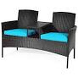 lot 84 image: Costway Wicker Patio Rattan Conversation Set with Table