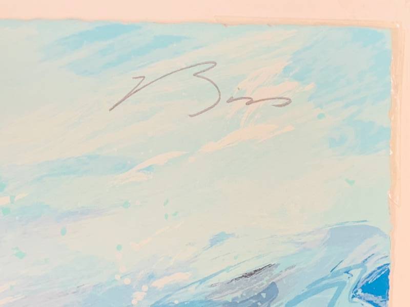 lot 47 image: Earl Biss Artist Proof Blizzard Along The Beartooth Range