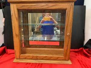 lot 23 image: Oak Display Case