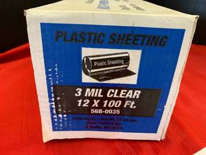 lot 36 image: 3 mil Clear Multipurpose Plastic Sheeting