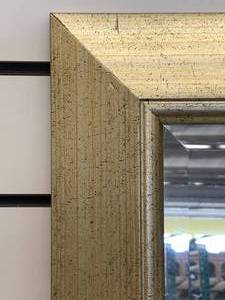 lot 67 image: Gold Framed Mirror with Beveled Glass