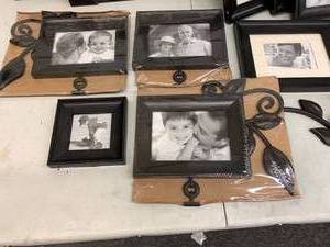 lot 70 image: Black Frames with Coordinating Floral Embellishments - New and unused
