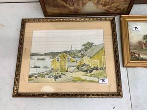 lot 71 image: Variety of Landscape and Wildlife Paintings and Prints
