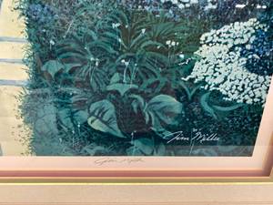 lot 74 image: Large 40 x 34 Art of Flowered Path