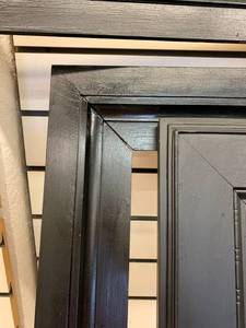 lot 9 image: Custom Made Artwork Frames in Black Painted Wood