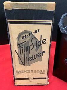 lot 124 image: Vintage Bausch and Lomb Film Viewer with Original Box