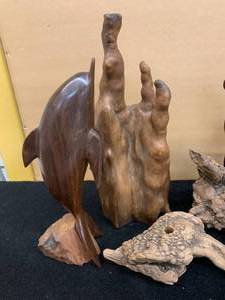 lot 145 image: MCM Sculptural Wood Decorations
