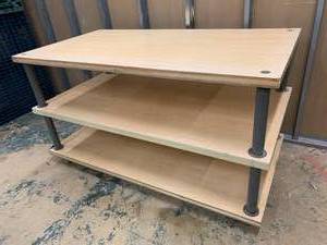 lot 160 image: Work Table with Storage Shelves