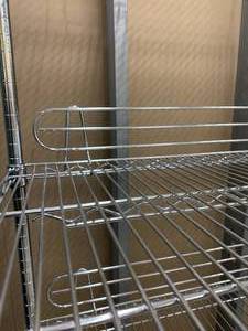 lot 169 image: Metro Style Chrome Wire NSF Shelving Unit - 76 x 48 x 18