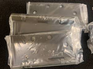 lot 202 image: Commercial Grade Dark Bronze Hinges - new in box
