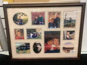 lot 204 image: MULTIPLE IMAGE PHOTO FRAME