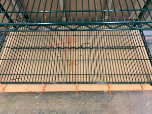 lot 301 image: Metro Style Chrome Wire NSF Shelving Unit - 84 x 48 x 24 - Green