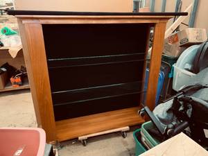 lot 244 image: Wood Bookcase