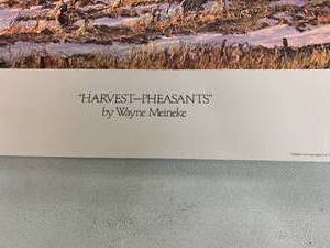 lot 184 image: Wayne Meineke Harvest - Pheasants Prints