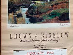 lot 336 image: Four Calendars - Brown and Bigelow
