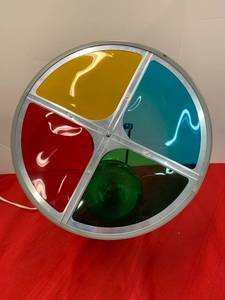 lot 6 image: MidCentury RotoLite Holiday Foil Tree Light