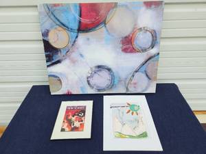 Kristen Jongen Signed Print and 2 Other Pieces