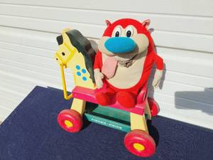 Stimpy And Fisher Price Wheelhorse