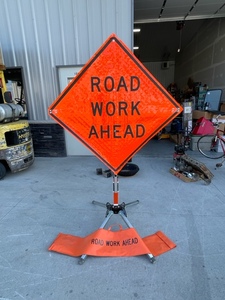 Road Work Ahead Sign