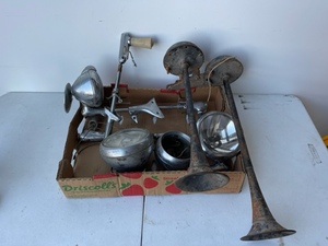Vintage Vehicle Spot Lights and Horns