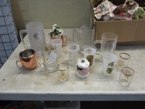 lot 156 image: Beer and drink collector glasses
