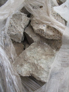 Limestone & concrete wall material...