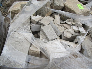 Limestone wall block...