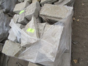 Limestone wall block...