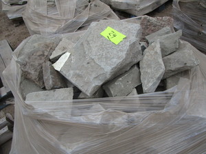 Bluestone rubble wall...