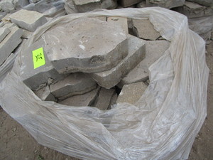 Concrete pavers, random...