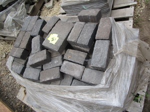 Concrete pavers, random...