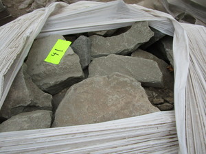 Bluestone rubble wall...
