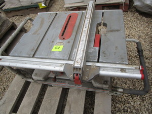Ridgid 10 table saw...