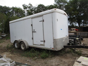 H&H 2003 enclosed 7x16 trailer, t...