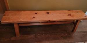 Rustic Pine Entry Bench, a