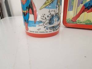 1977 Aladdin Superman Lunchbox with Thermos