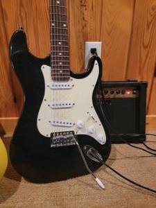 Acoustic and Electric Guitar Trio with Amp