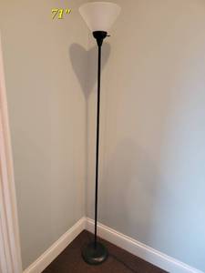 Slender Black Floor Lamp