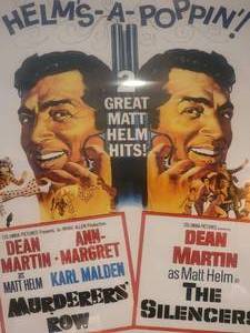 1967 Framed Dean Martin Movie Poster