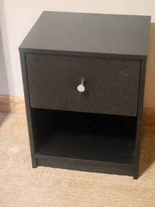 Understated Black Night Stand