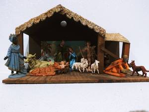 lot 29 image: Vintage Nativity Scene