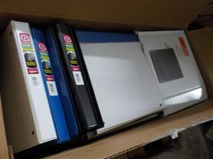 Staples Binders- 2 sizes...