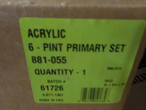 6 Pint Acrylic Primary Set...