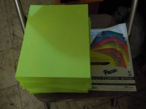 1000 Sheets lime green 8 12 x 11 C...